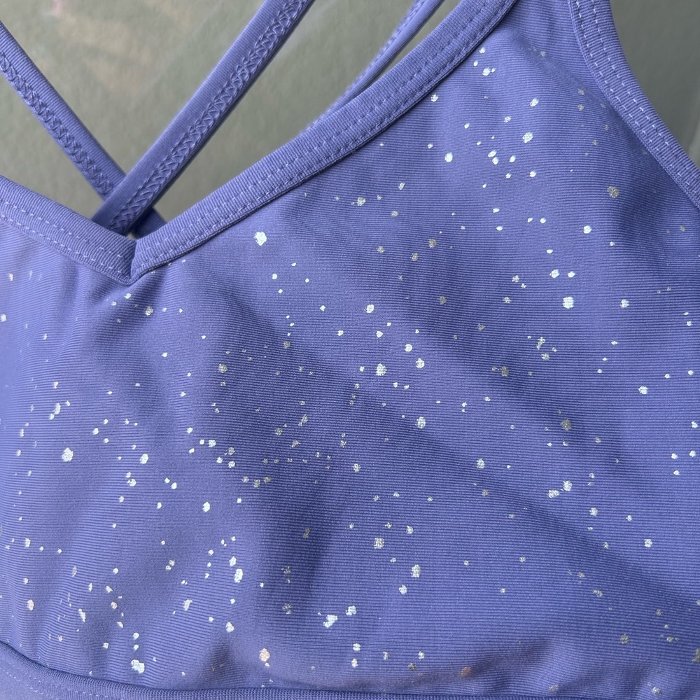 Beyond Yoga Double Back Alloy Speckled Bra Size L - Picture 4 of 6